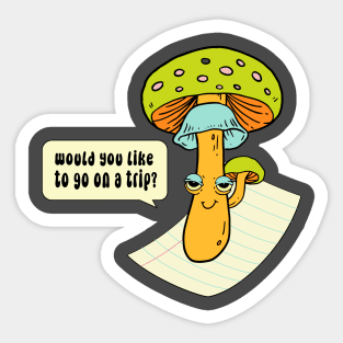 Would you like to go on a trip? Sticker